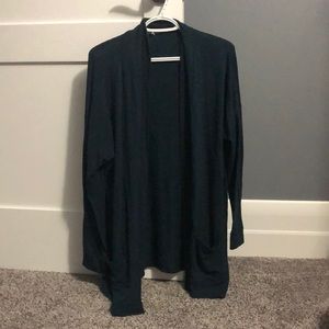 RW&CO teal cardigan with pockets